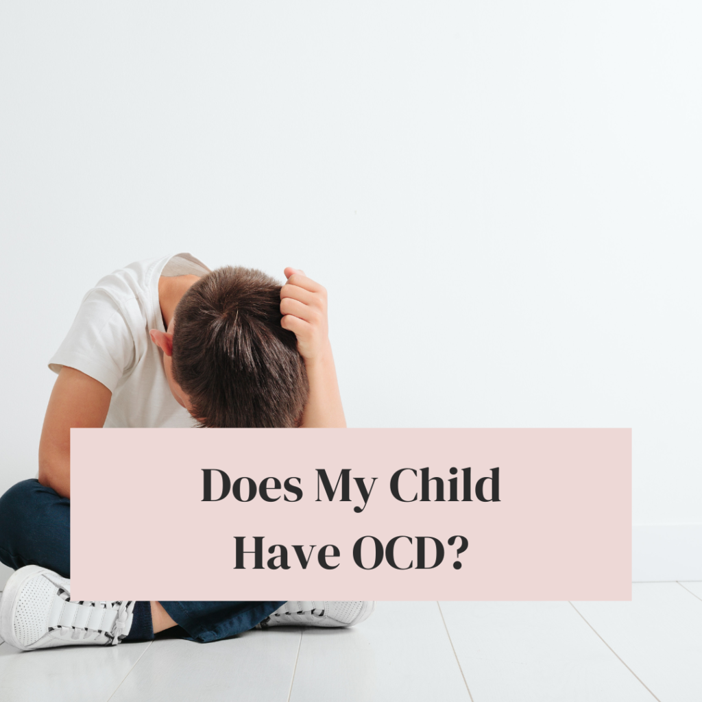 Does my child have ocd: image of a boy holding his head in his hands