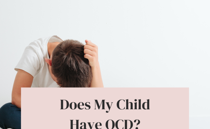 Does my child have ocd: image of a boy holding his head in his hands